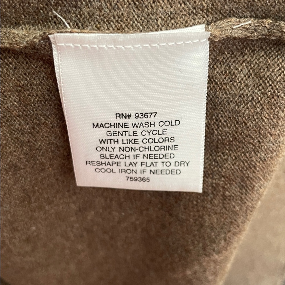 St. John's Bay Women's V-Neck Sweater in Brown - Picture 8 of 8